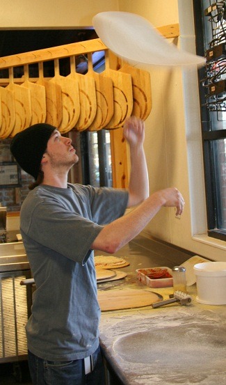 Tossin' pizza dough